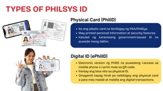 Phil Card Philippine National Identification Card - Powerpoint Presentation | PDF