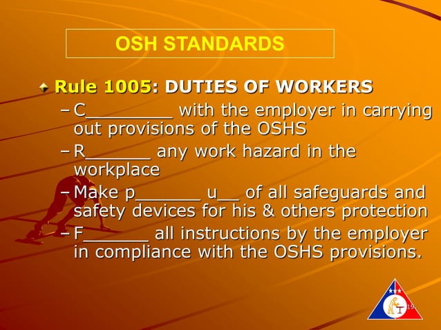 Philippine OSH Standards Rev 2012 ppt philippine-osh-standards-rev-2012-ppt