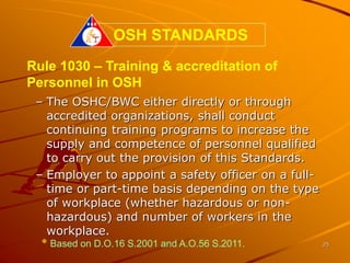Philippine OSH Standards, rev 2012.ppt