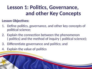 Philippine Politics-Chapter 1.pptx- The Concept of Politics and ...