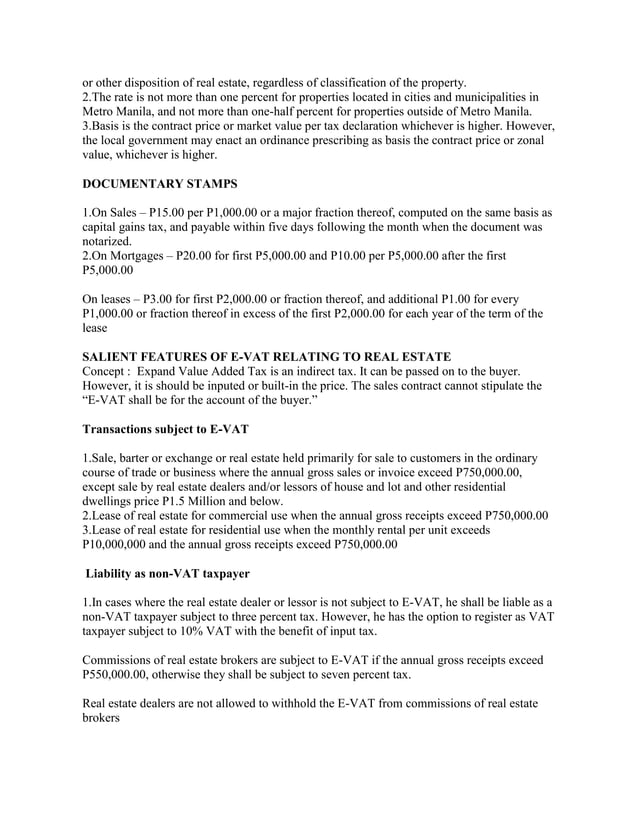 Philippine real estate laws