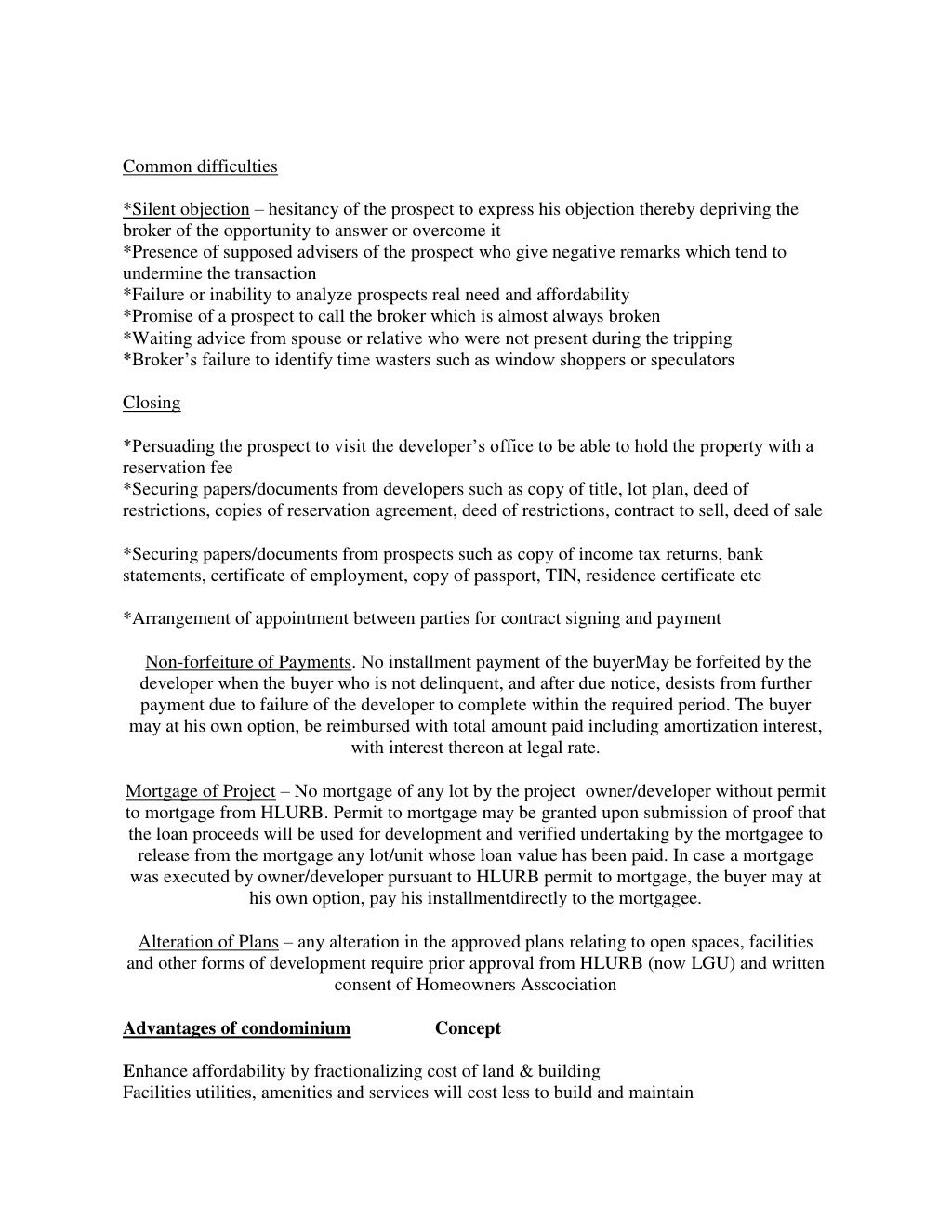 Philippine real estate laws