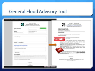 General Flood AdvisoryTool
 