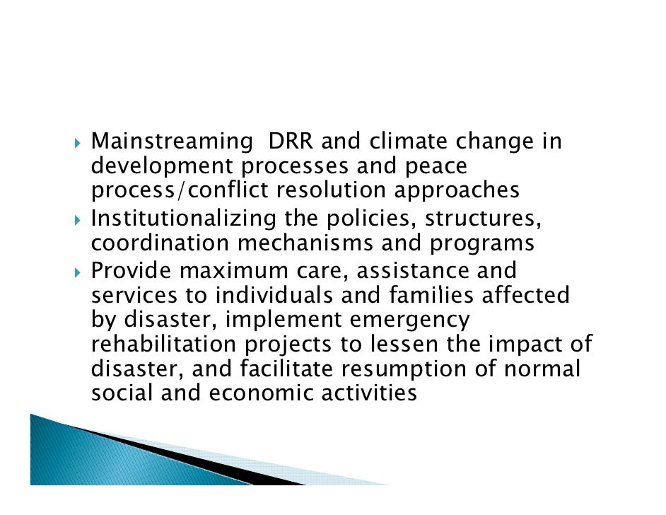 Philippines Disaster Risk And Management Act