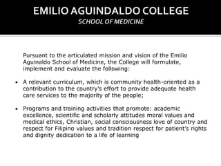 Philippines - Emilio Aguinaldo College | PDF