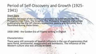 Period of Self-Discovery and Growth (1925-
1941)
Short Story
Probably because of the incentives provided by publications l...