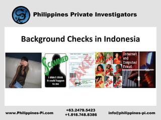 Background Checks in Indonesia 