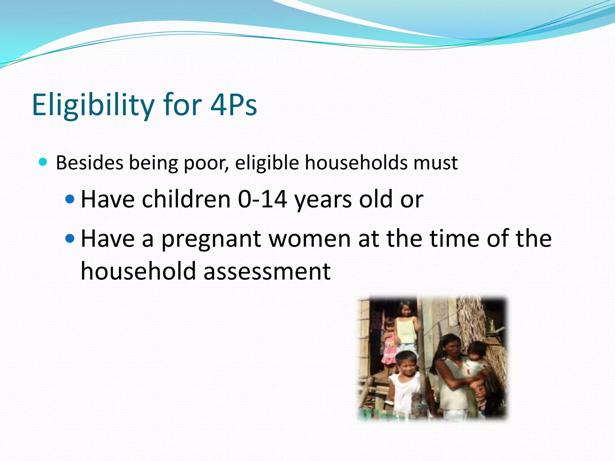 Pantawid Pamiliyang Pilipino Program - Conditional Cash Transfer (The ...