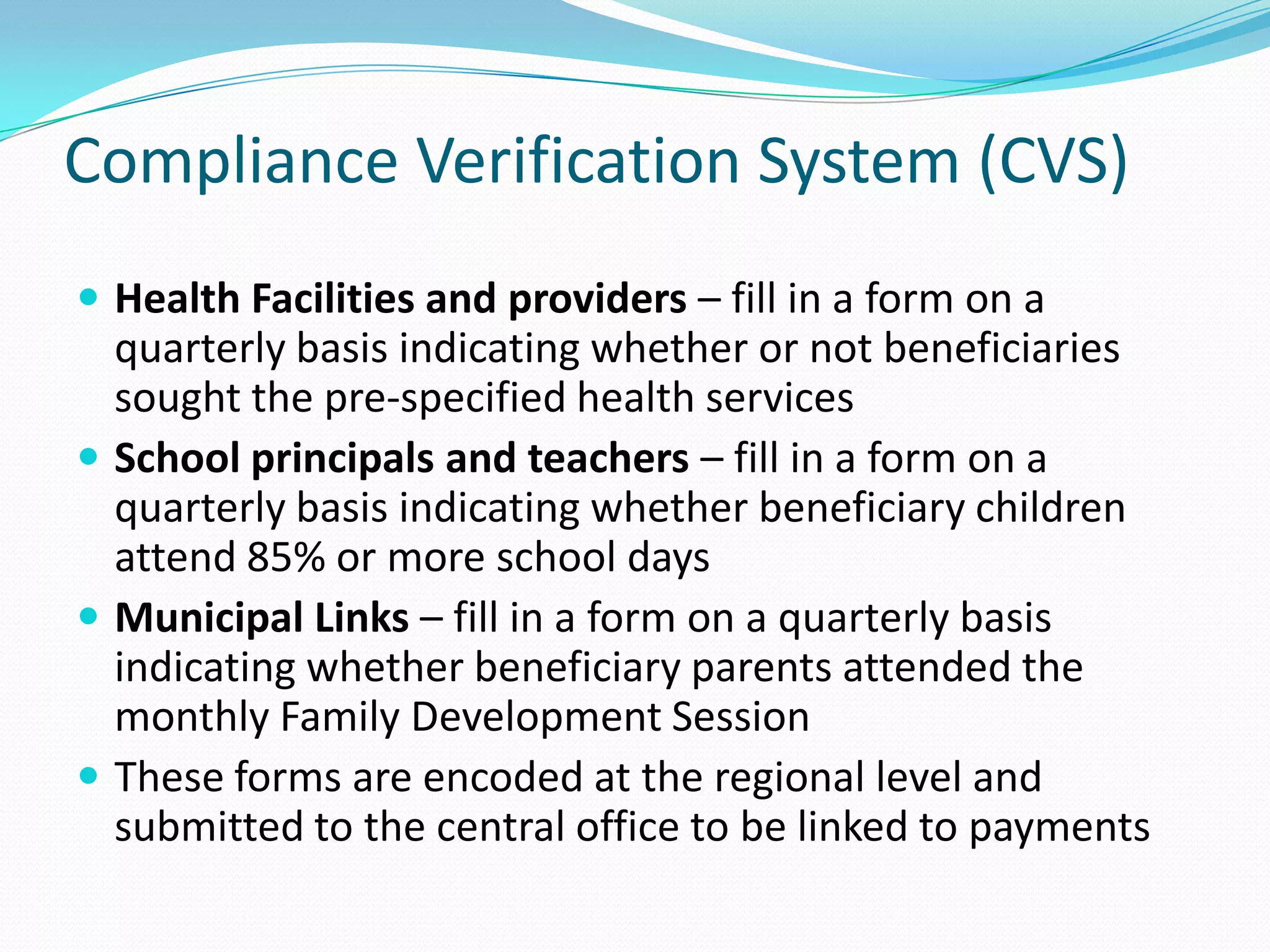 Pantawid Pamiliyang Pilipino Program - Conditional Cash Transfer (The ...