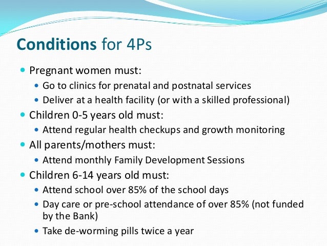 Theoretical framework of 4ps program picture