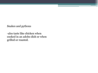 Python Dish Cooked Philippines’ exotic dishes | PPTX