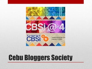 Cebu Bloggers Society
 