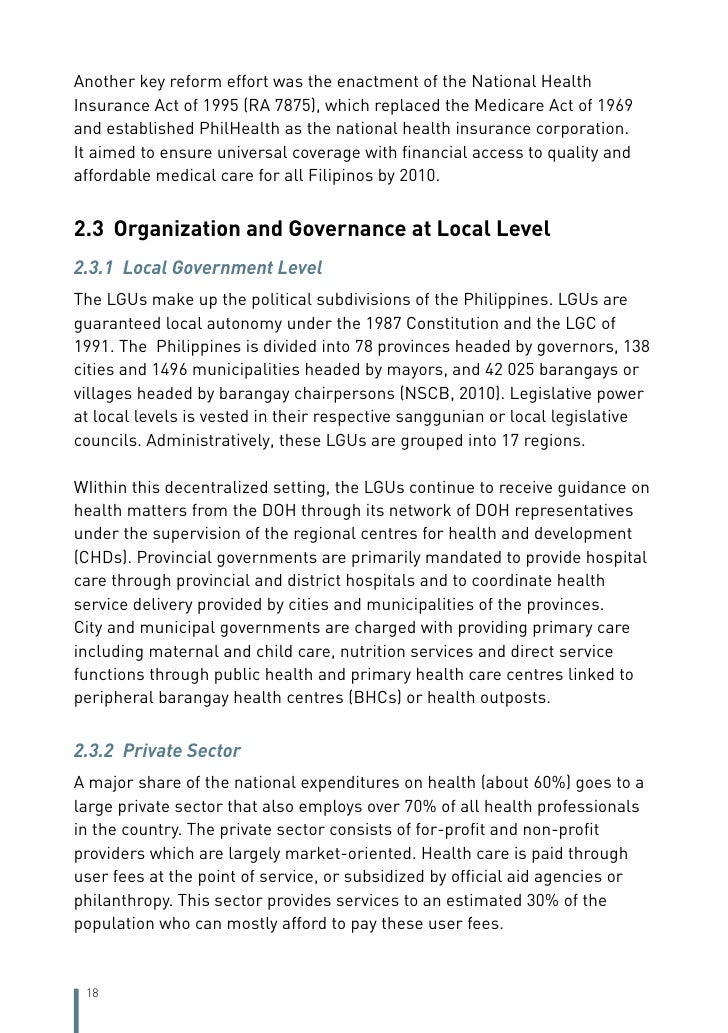 thesis about health in the philippines