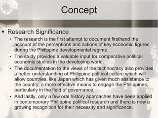 Philippine technocracy introduction