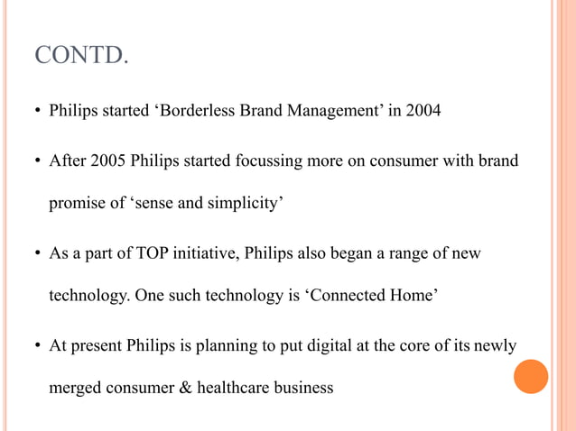 Philips case study | PPTX | Home Entertainment Systems | Consumer ...