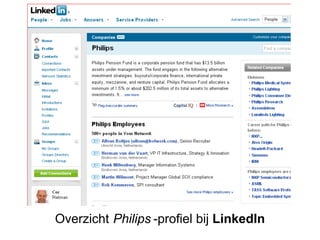 Overzicht Philips -profiel bij LinkedIn
 