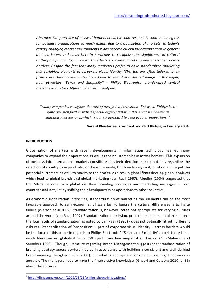 Philips sense and simplicity marketing essay 06 image