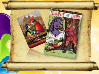 The Adarna bird has a fantastically long tail, shiny with metallic colors. It knows a total of seven songs that are believed to lull people to sleep and cure all sicknesses. After each song, the IbongAdarna changes its feathers of colors and shades. After the last song, it excretes magic, and then finally, sleeps with its eyes wide open. Its droppings can transform any living organism into stone.In the story, Don Fernando, the ruler of the Kingdom of Berbania, fell ill after having a bad dream about Don Juan. In his dream, Don Juan his favorite son, was attacked by two people and then thrown into a well. None of the healers in the kingdom could heal Don Fernando, and his condition worsened. One day, an old doctor arrived in the Berbania and said that the illness of Don Fernando, which was caused by a nightmare, may be cured only by the singing of the bird Adarna (IbongAdarna). The doctor warned that the bird is really a witch, but it must be captured and brought to Berbania to cure Don Fernando.