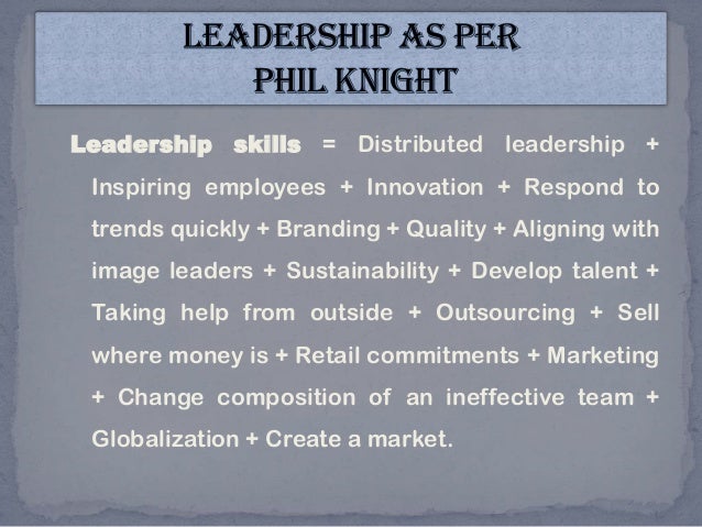 Phil knight Case Study