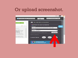 Or upload screenshot.
 