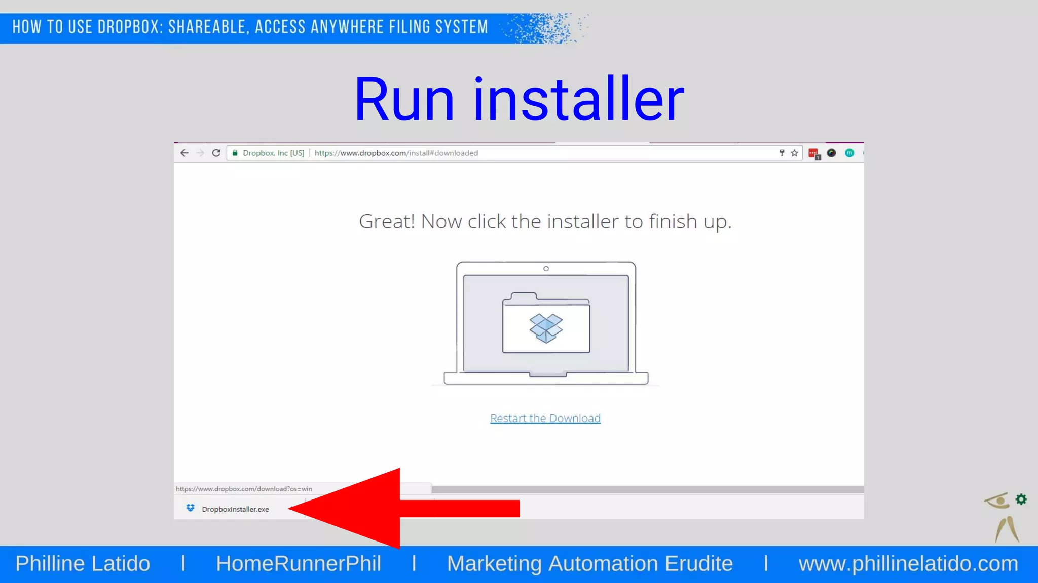 Run installer
 