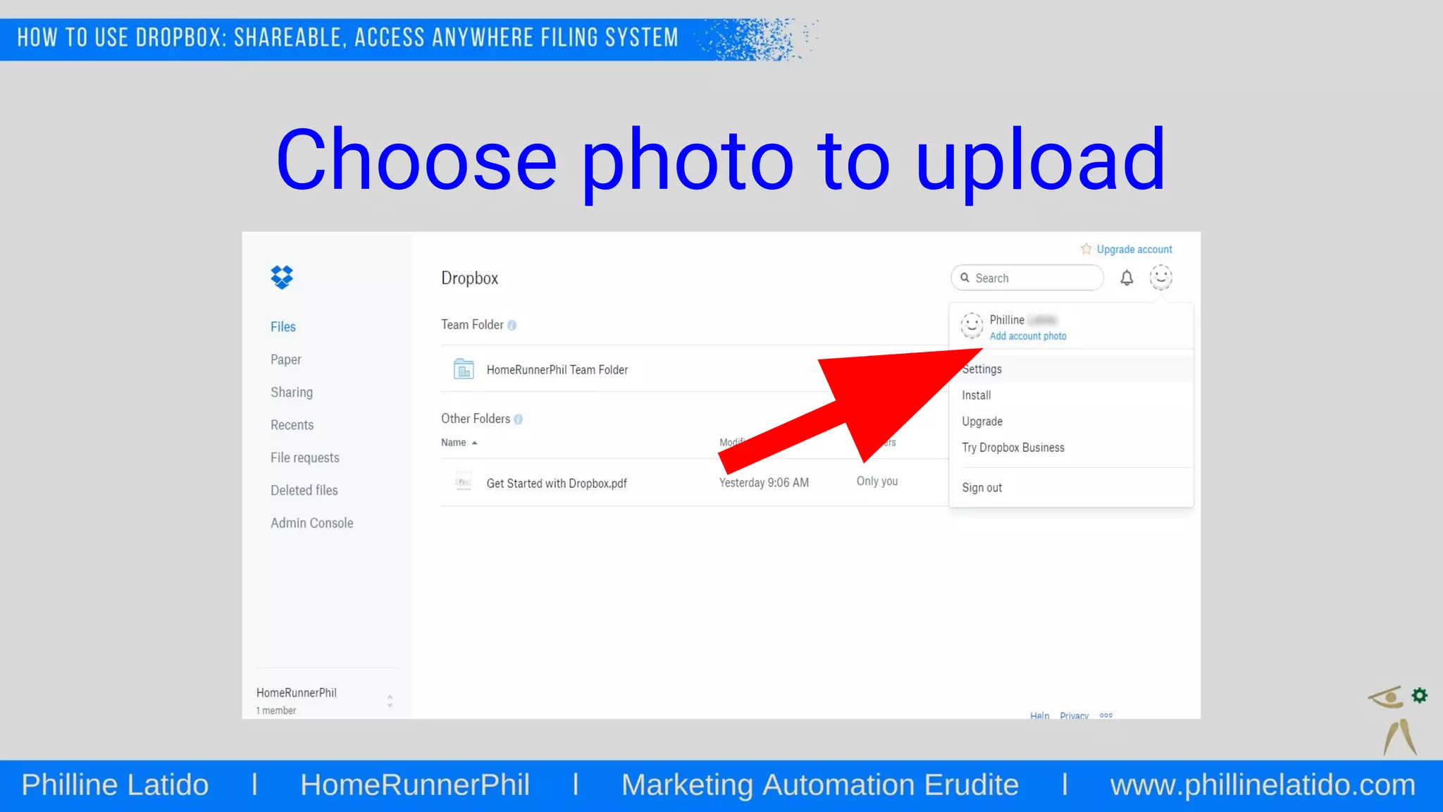 Choose photo to upload
 