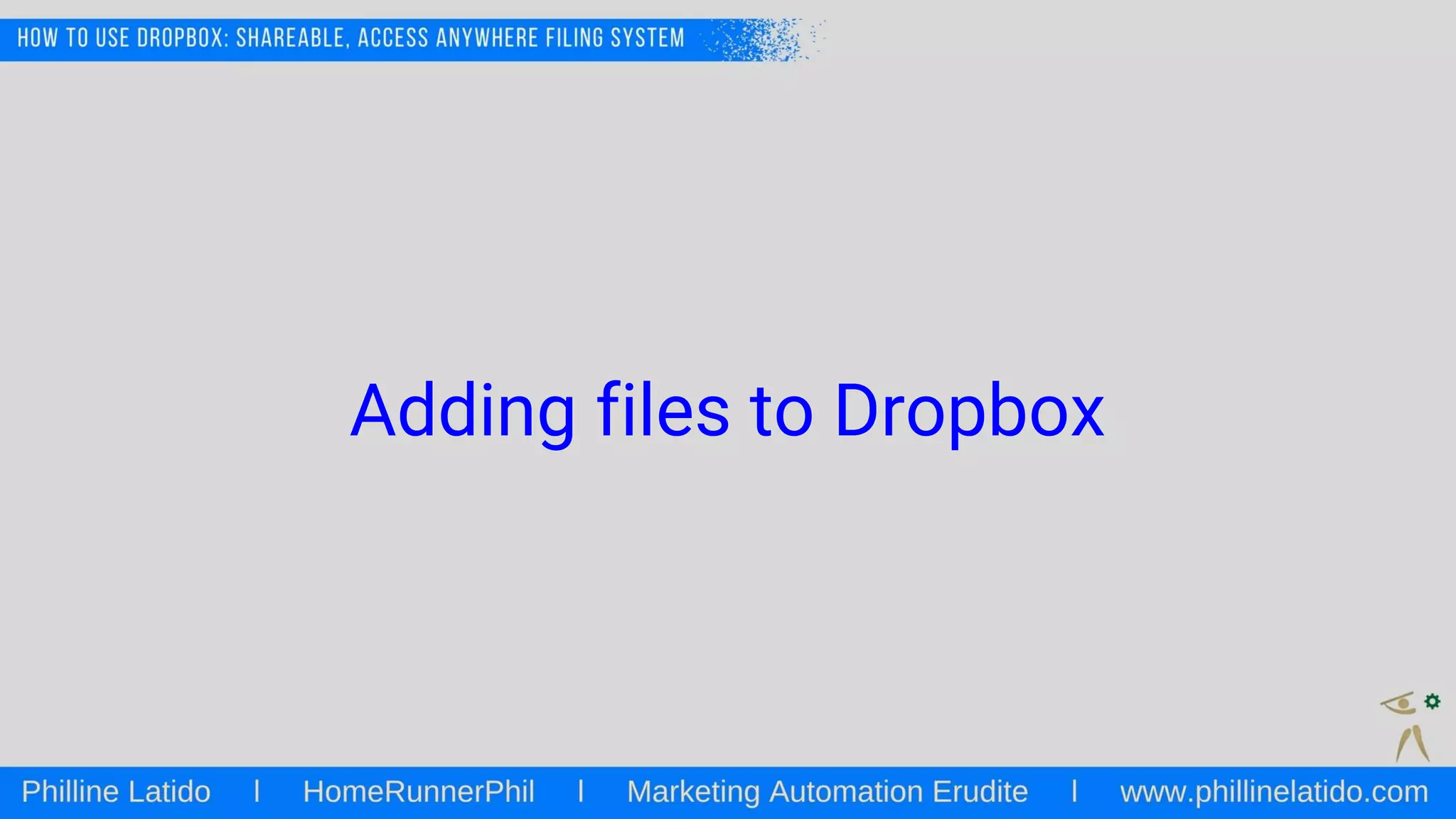 Adding files to Dropbox
 