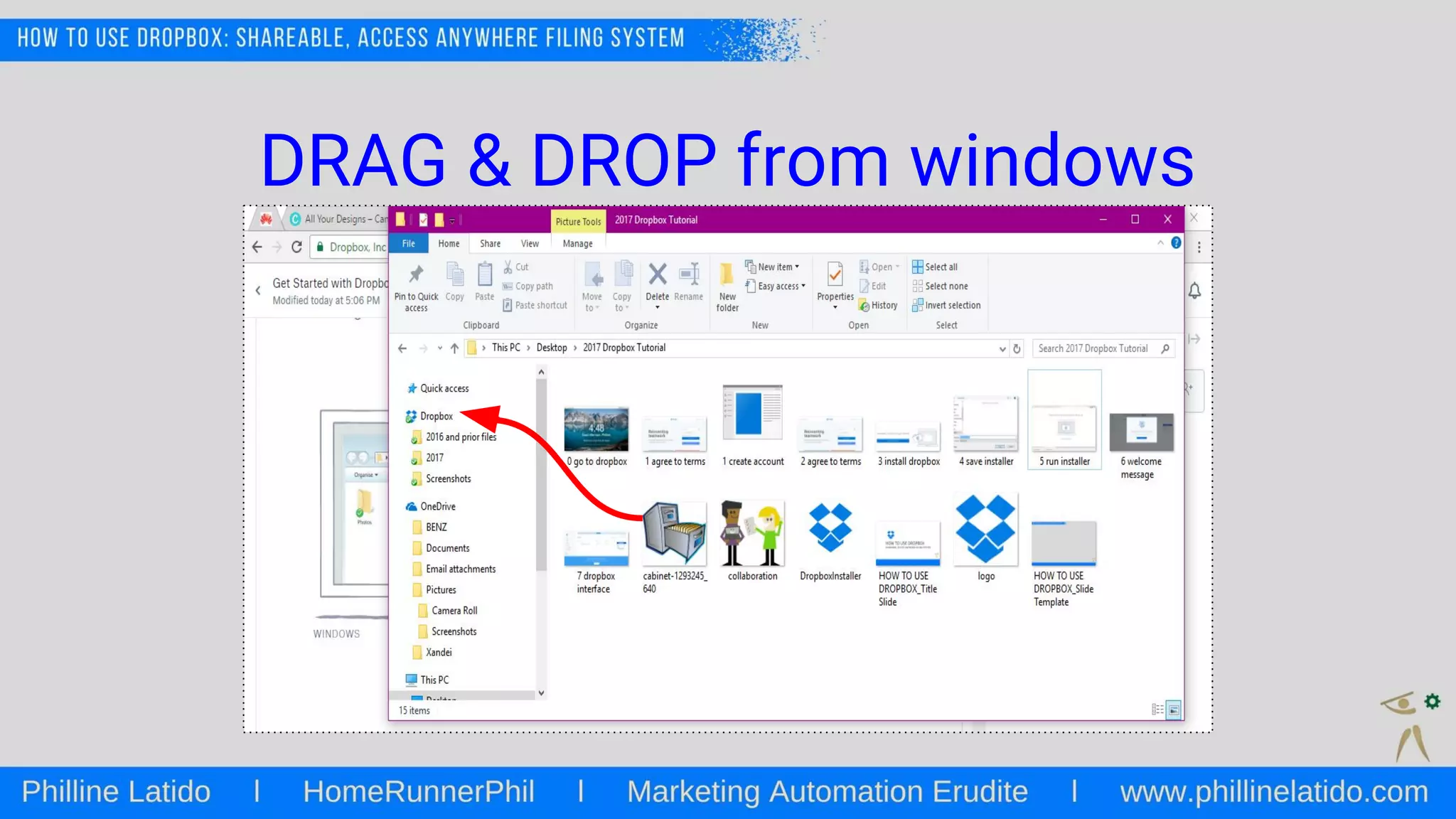 DRAG & DROP from windows
 
