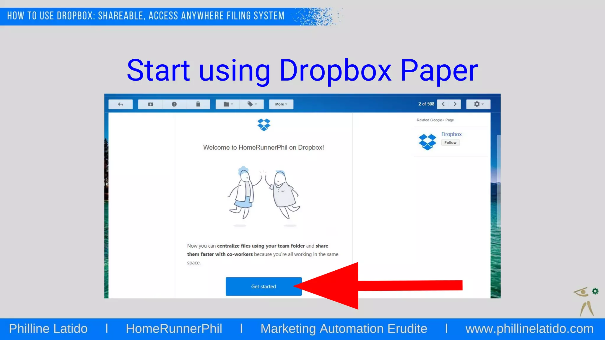 Start using Dropbox Paper
 