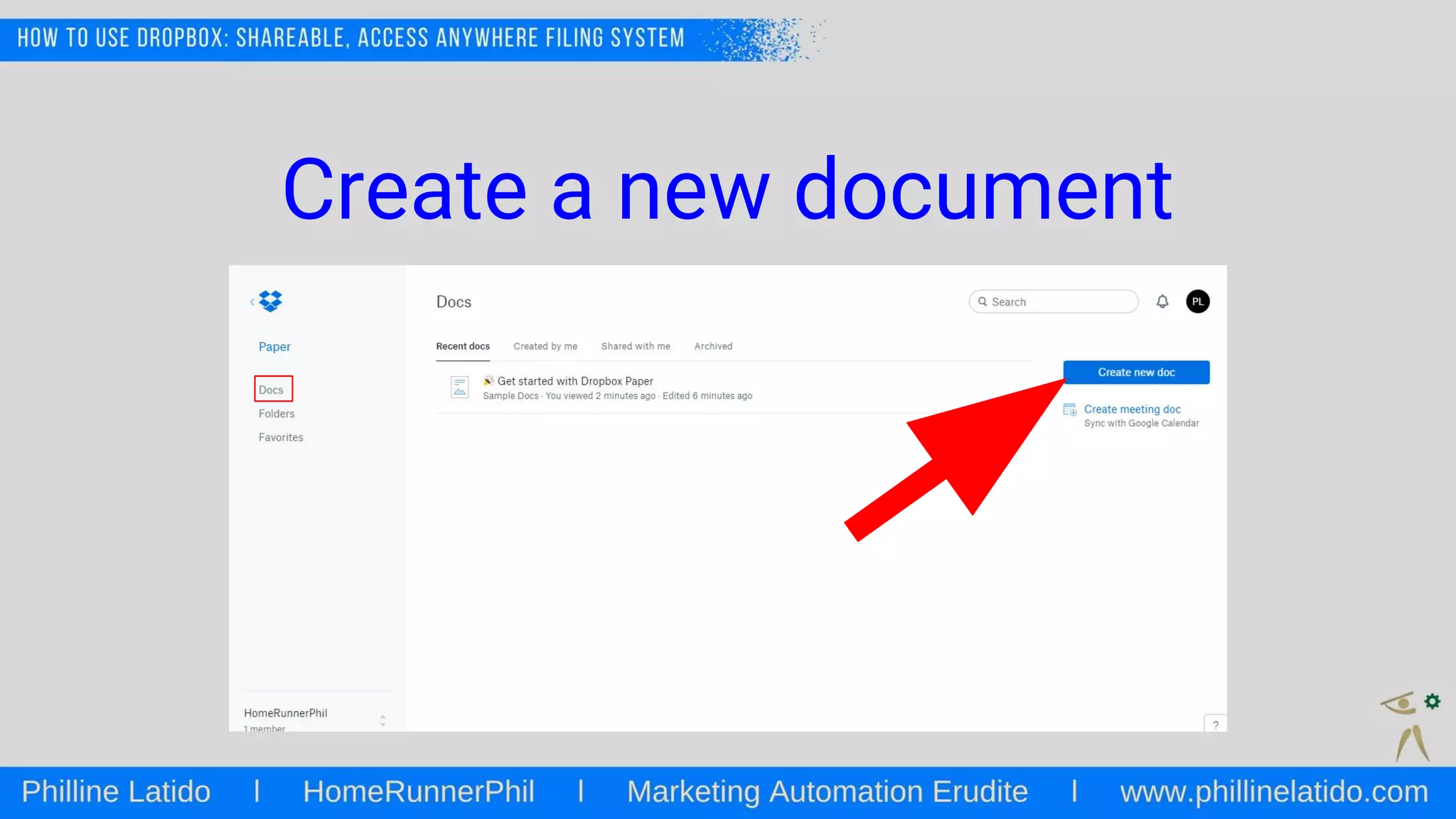 Create a new document
 