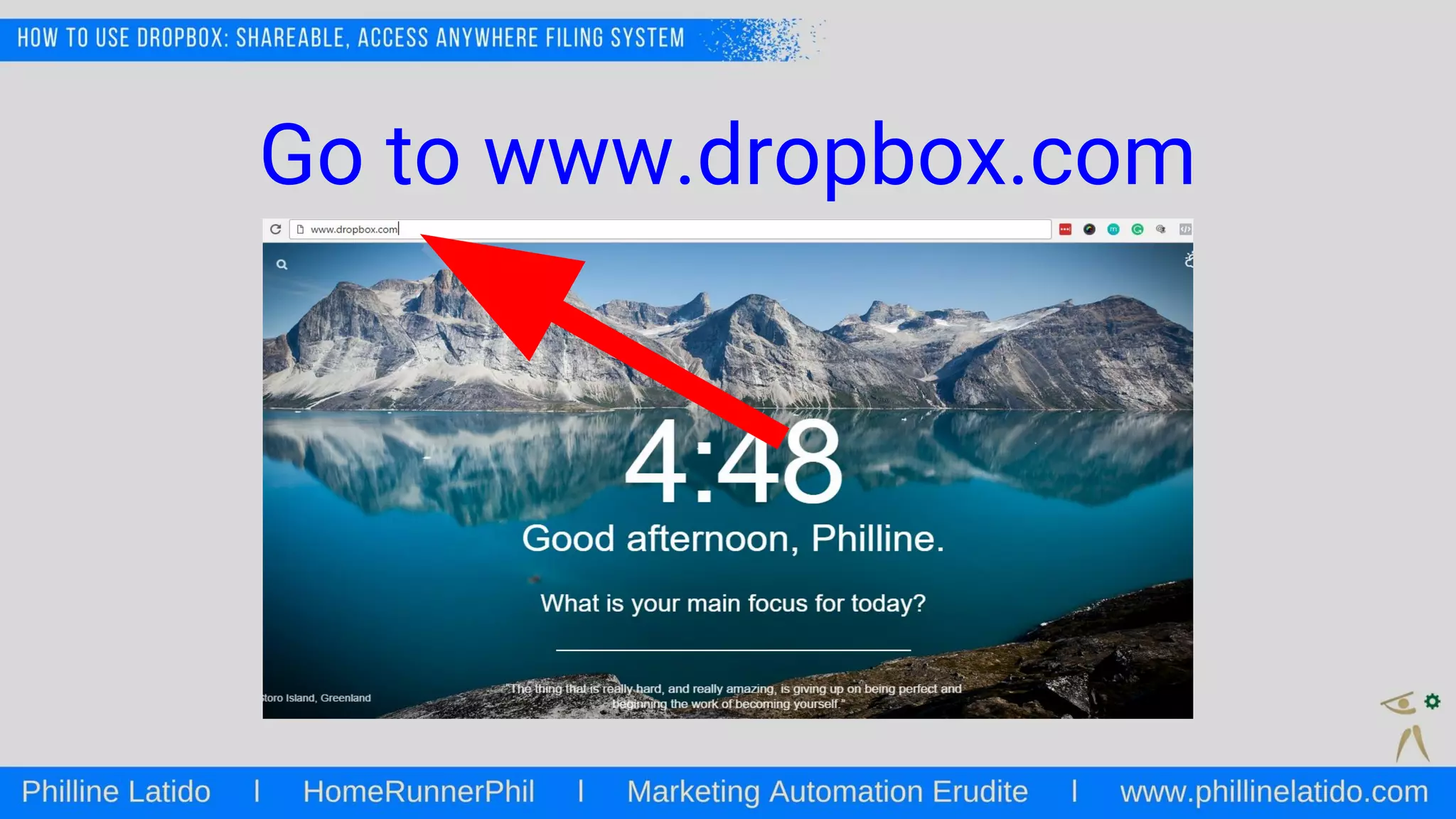 Go to www.dropbox.com
Go to www.dropbox.com
 