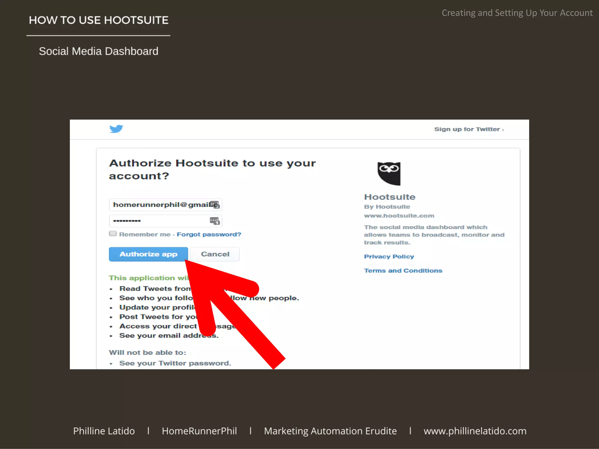 Creating and Setting Up Your Account
 