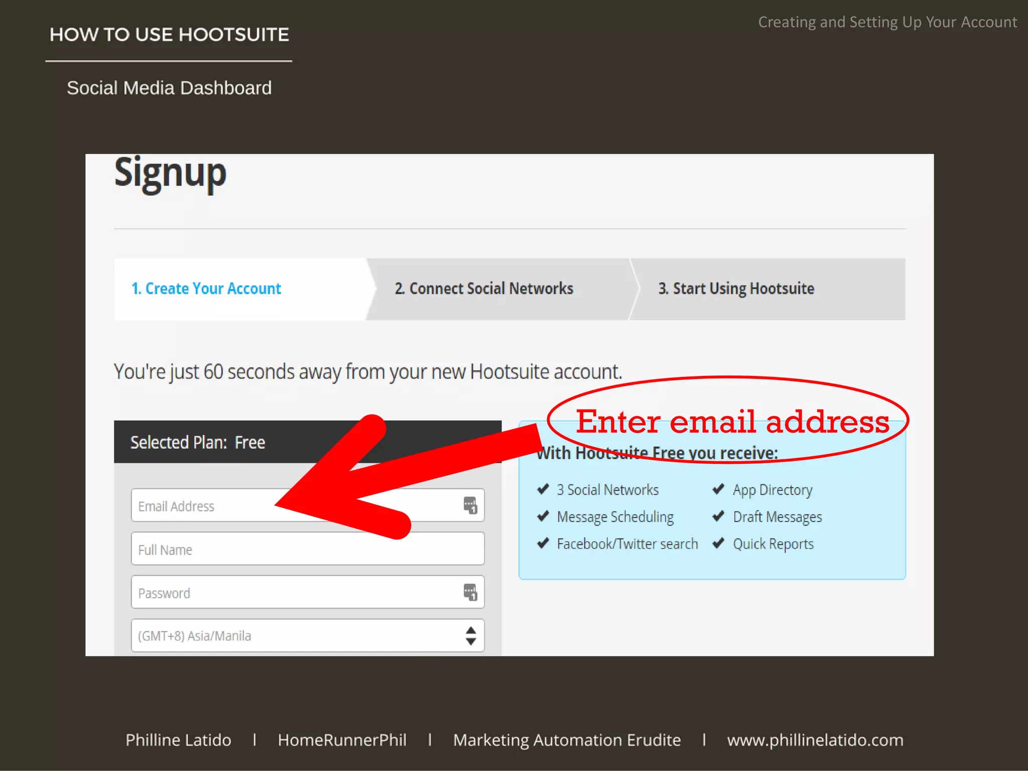 Creating and Setting Up Your Account
Enter email address
 