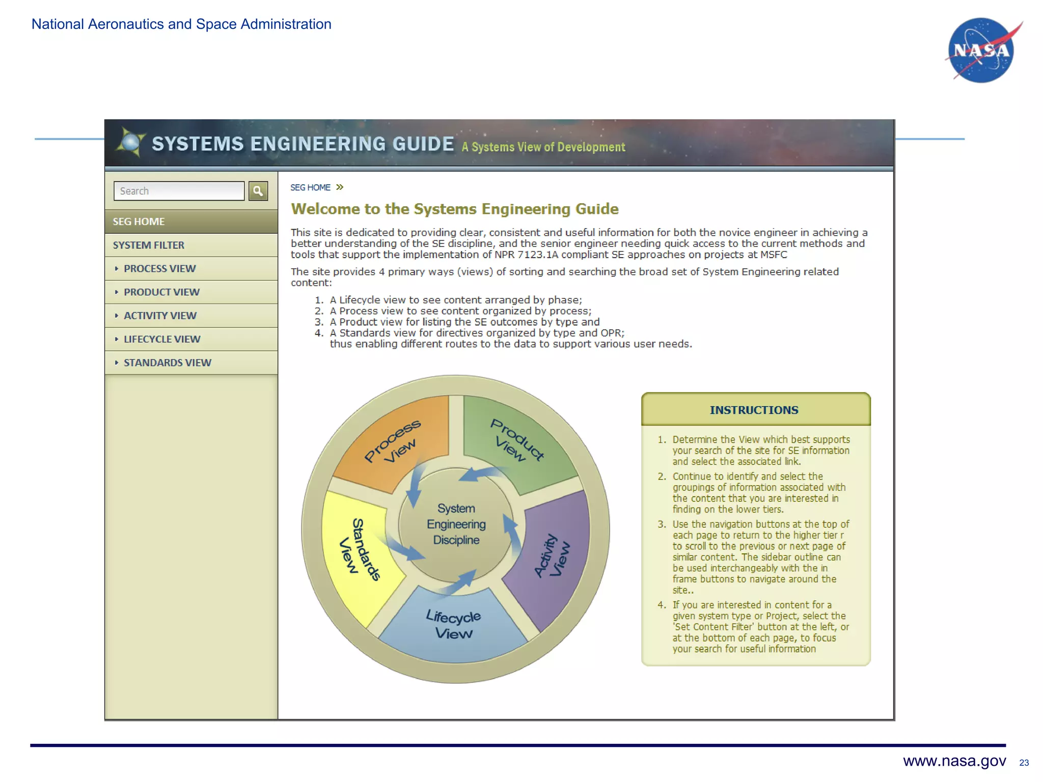 National Aeronautics and Space Administration




                                                www.nasa.gov   23
 