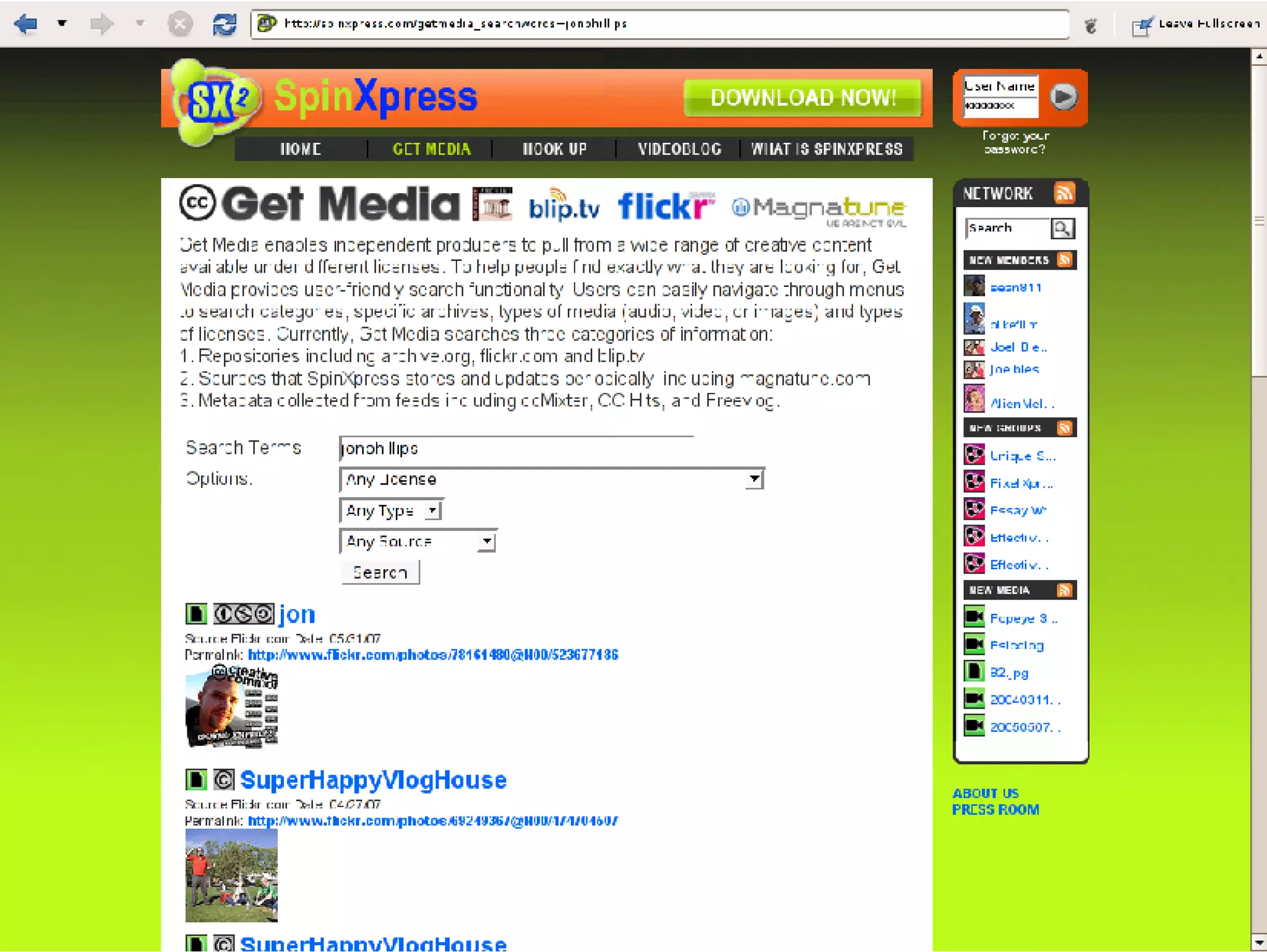 SpinXpress Get Media