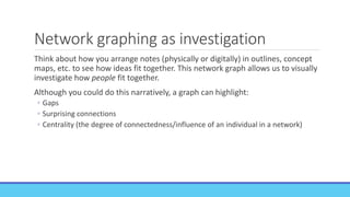 Data visualization through network graphing | PPT