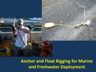 Anchor and Float Rigging for Marine
and Freshwater Deployment
 