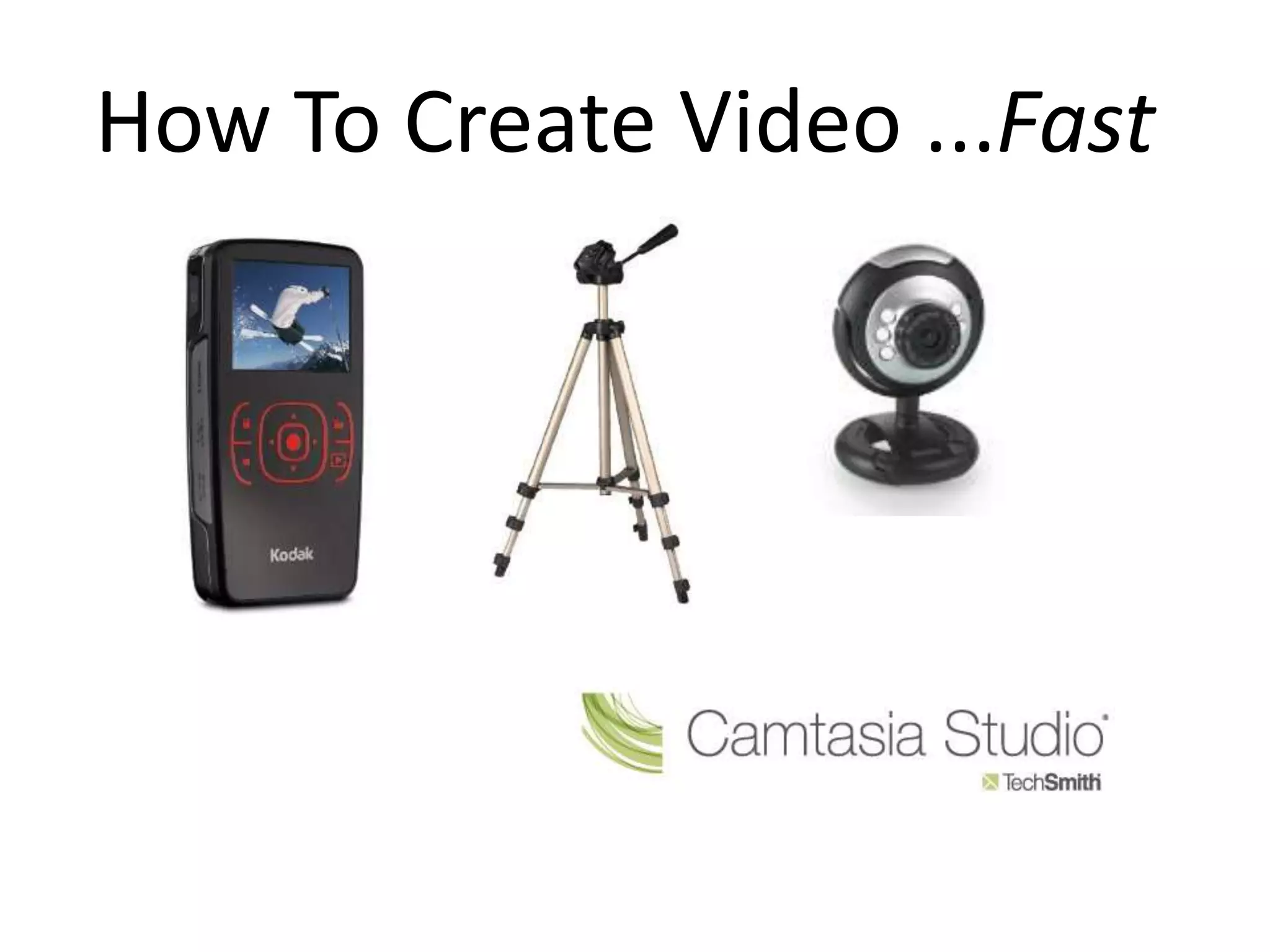 How To Create Video ...Fast
 