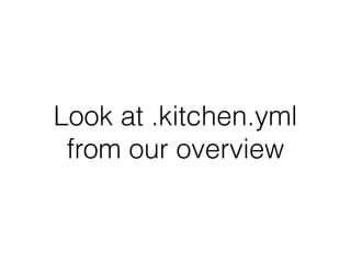 Look at .kitchen.yml
from our overview
 