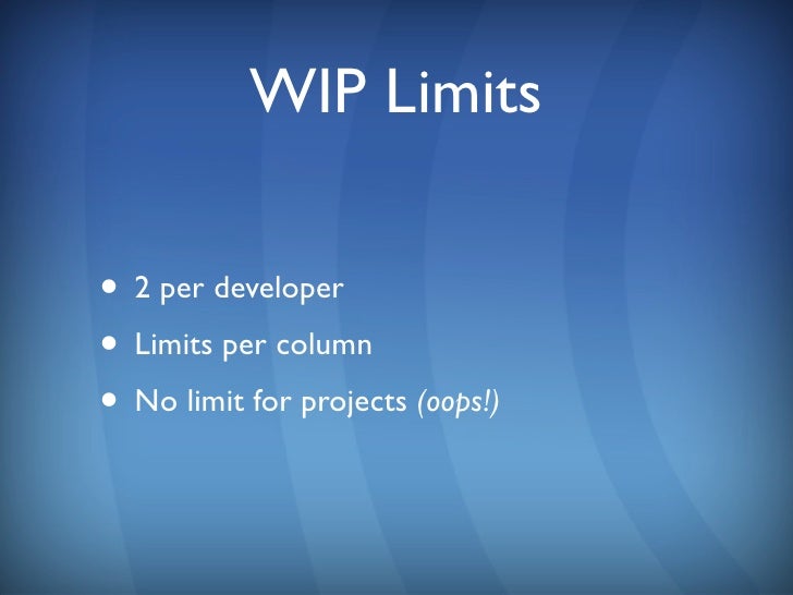 project on the web limits