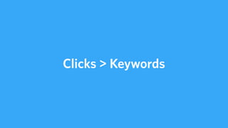 Clicks > Keywords
 