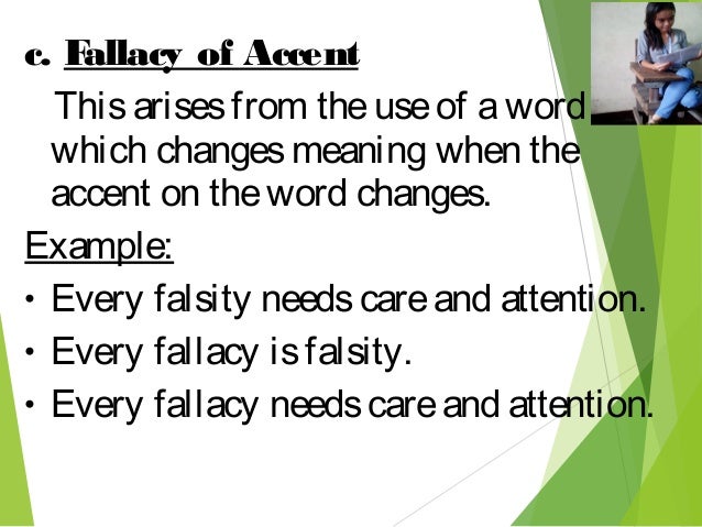accent fallacy examples