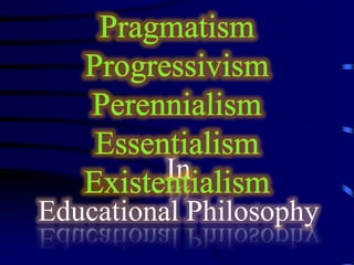 In
Educational Philosophy
 