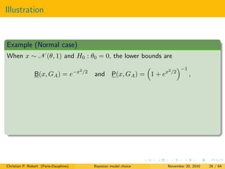 Bayesian model choice (and some alternatives) | PDF