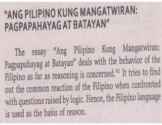 Filipino Philosopher