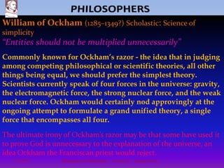 PHILOSOPHERSPLATO (429 - 347 B.C.): Ancient Greek, student of Socrates, most influential philosopher of all time. Plato based his philosophy on two principles “Truth and simplicity”Plato was a brilliant man, one of the greatest philosophers of the past 2,500 years. Both Socrates and Plato knew that a good society must be founded on wisdom derived from truth and reality.In The Republic-Plato outlines his ideas of the ideal society. He believed no one should have wealth or luxury, and all should do what they are best suited to.5Philosophy and Philosophers - A summary  -  Riquette Mory10/4/2009