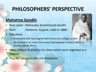 Philosophy and Education in Malaysia - Philosophers’ perspective | PPTX