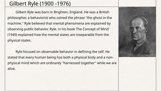 Gilbert Ryle Ce Philosophical-Perspective.pptx.......... | PPTX