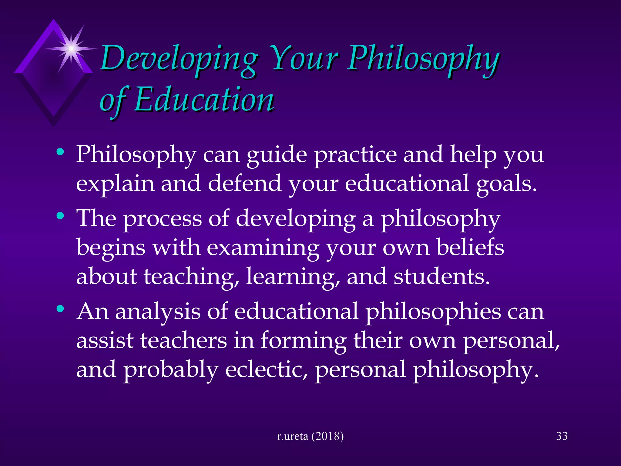 Philosophical foundations of education | PPT