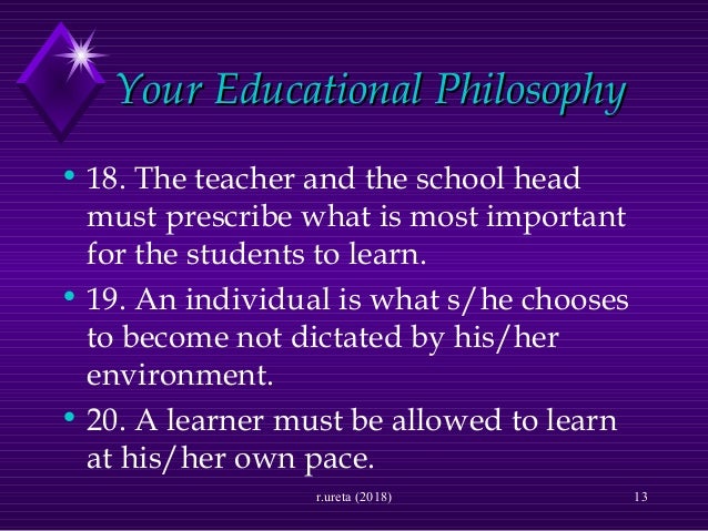 Philosophical foundations of education